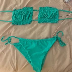 Smocked bathing suit